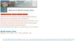 Desktop Screenshot of co.worth.ia.us