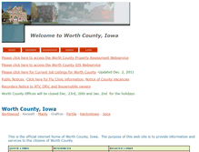 Tablet Screenshot of co.worth.ia.us